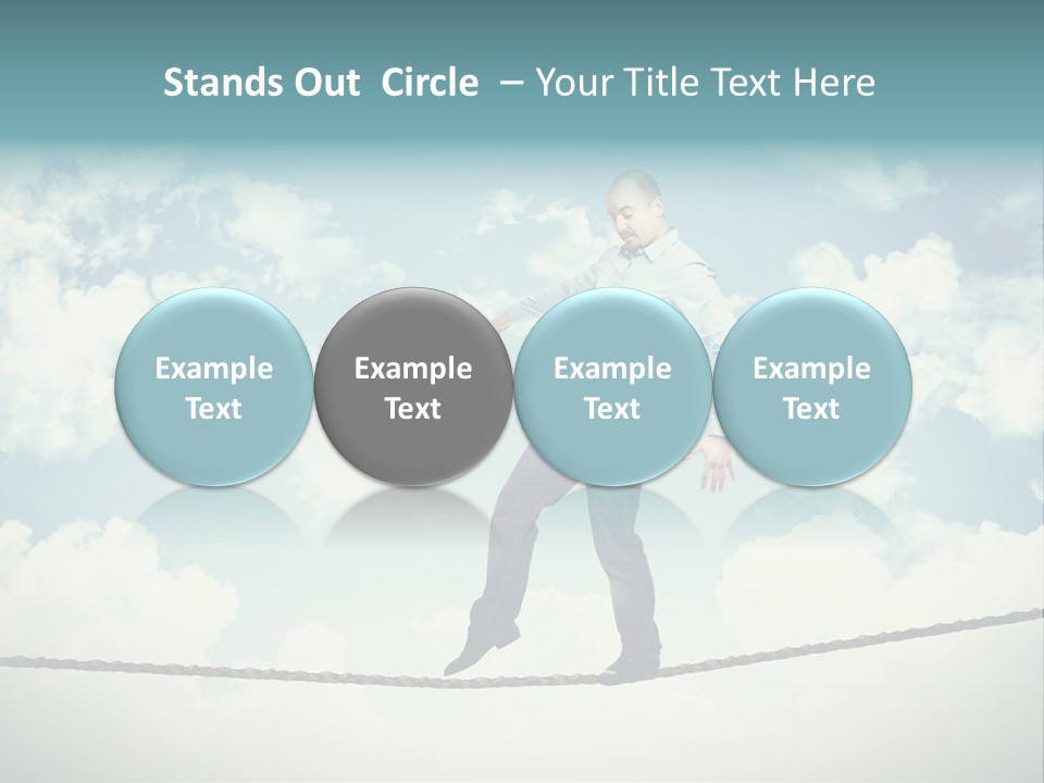 Acrobat Acrobatic Courage PowerPoint Template