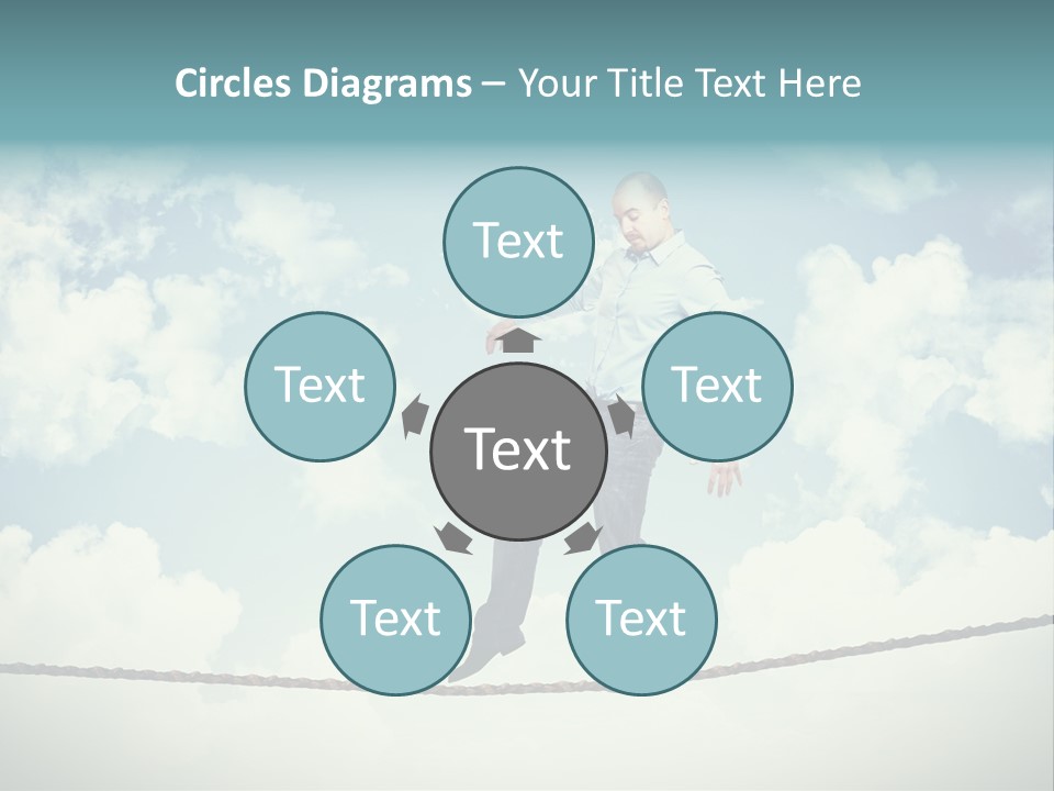 Acrobat Acrobatic Courage PowerPoint Template