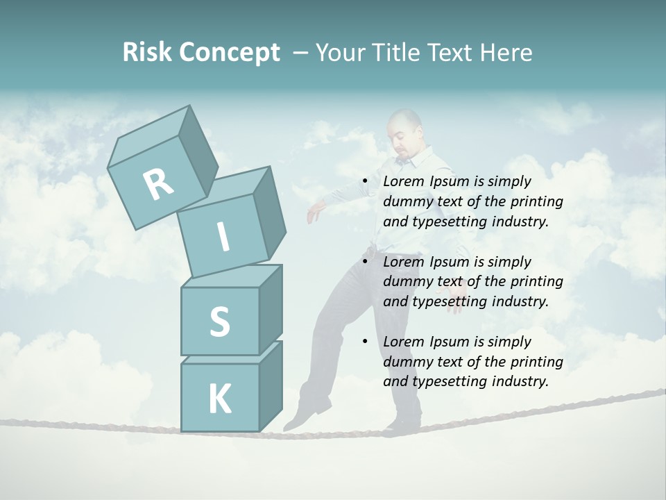 Acrobat Acrobatic Courage PowerPoint Template