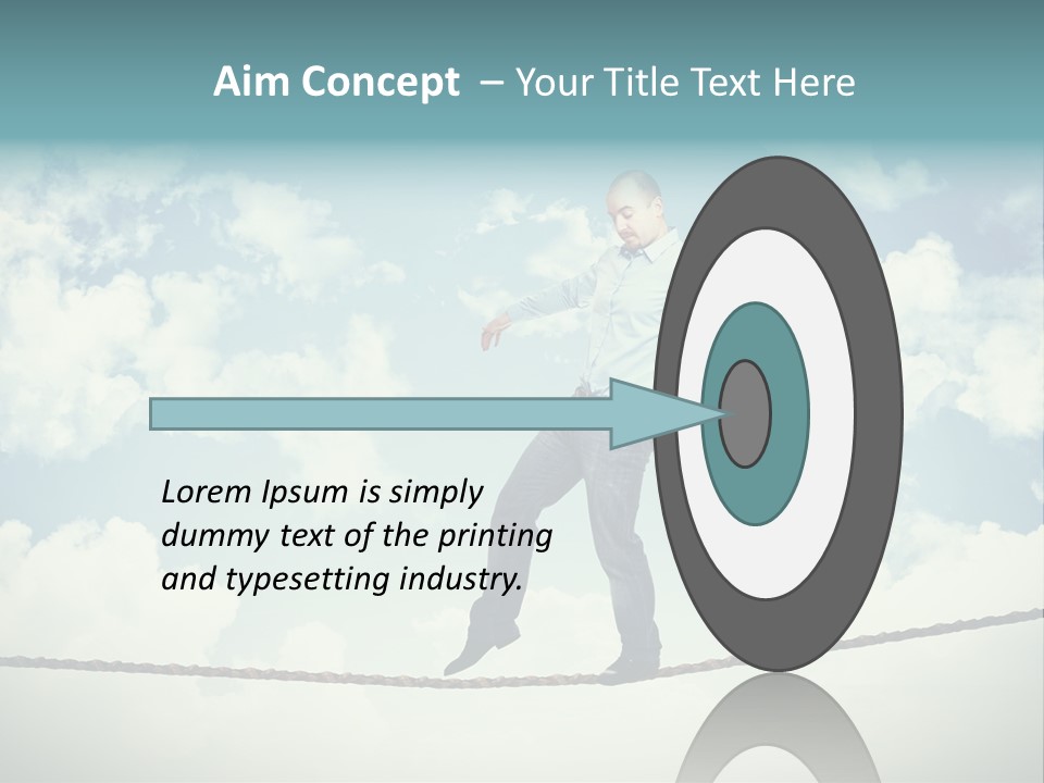 Acrobat Acrobatic Courage PowerPoint Template