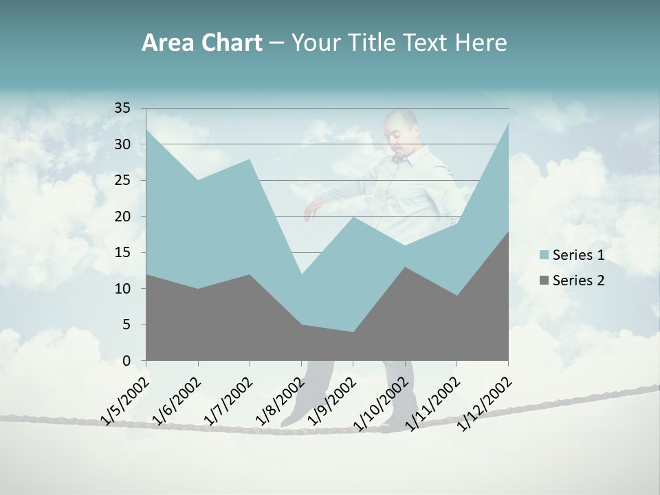 Acrobat Acrobatic Courage PowerPoint Template