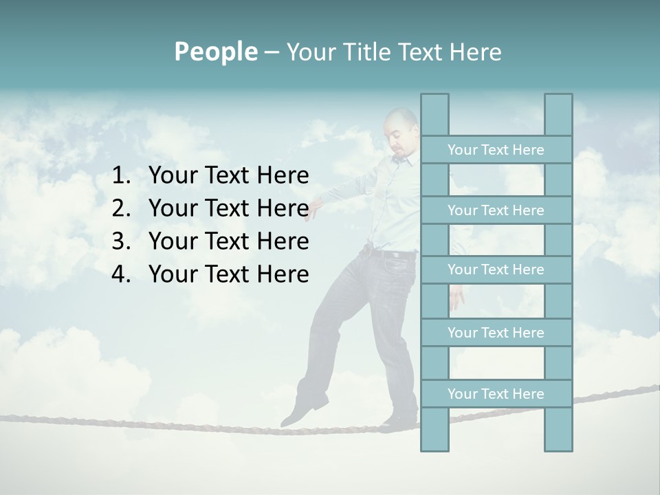 Acrobat Acrobatic Courage PowerPoint Template