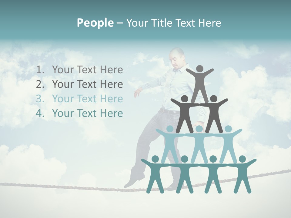 Acrobat Acrobatic Courage PowerPoint Template