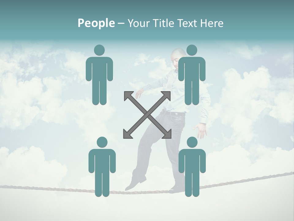 Acrobat Acrobatic Courage PowerPoint Template