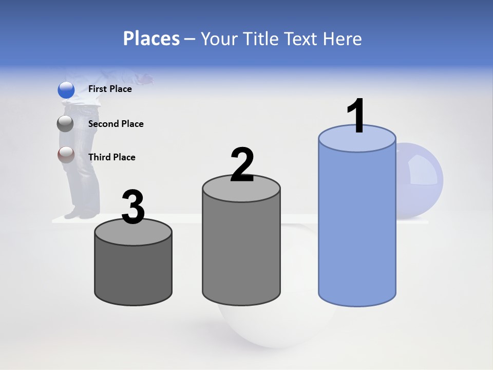 White Business Scale PowerPoint Template