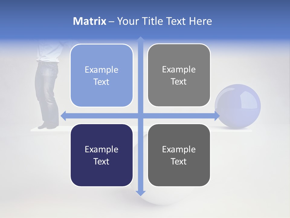 White Business Scale PowerPoint Template