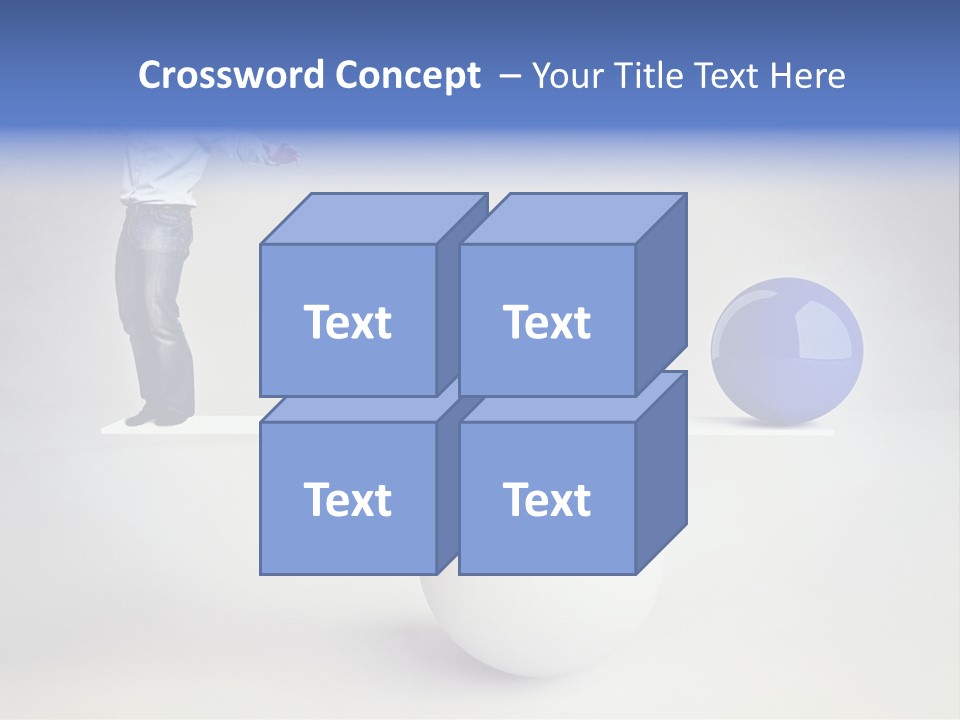 White Business Scale PowerPoint Template