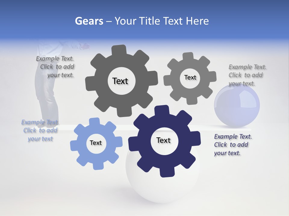 White Business Scale PowerPoint Template