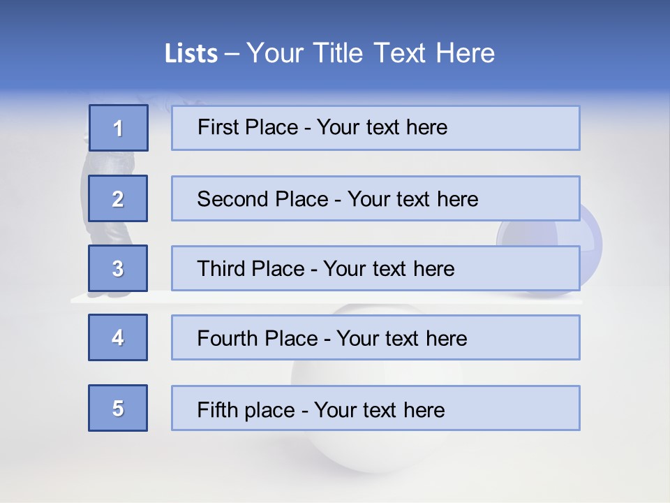 White Business Scale PowerPoint Template