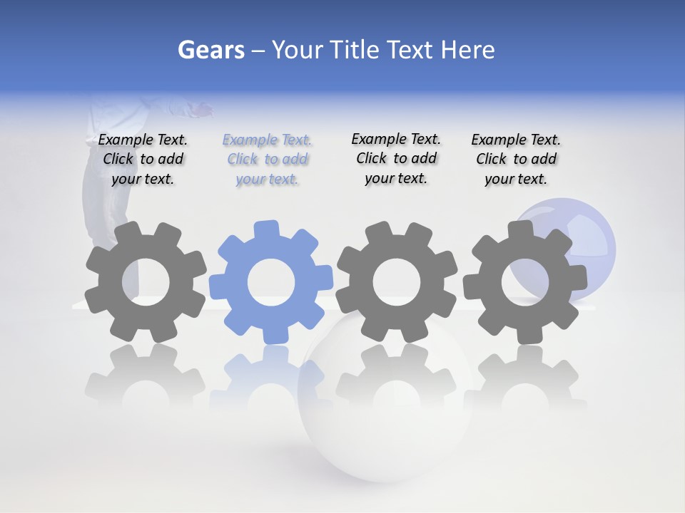 White Business Scale PowerPoint Template