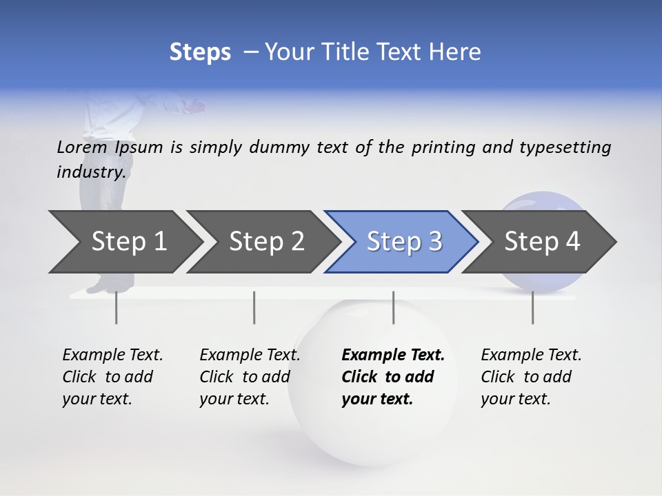 White Business Scale PowerPoint Template