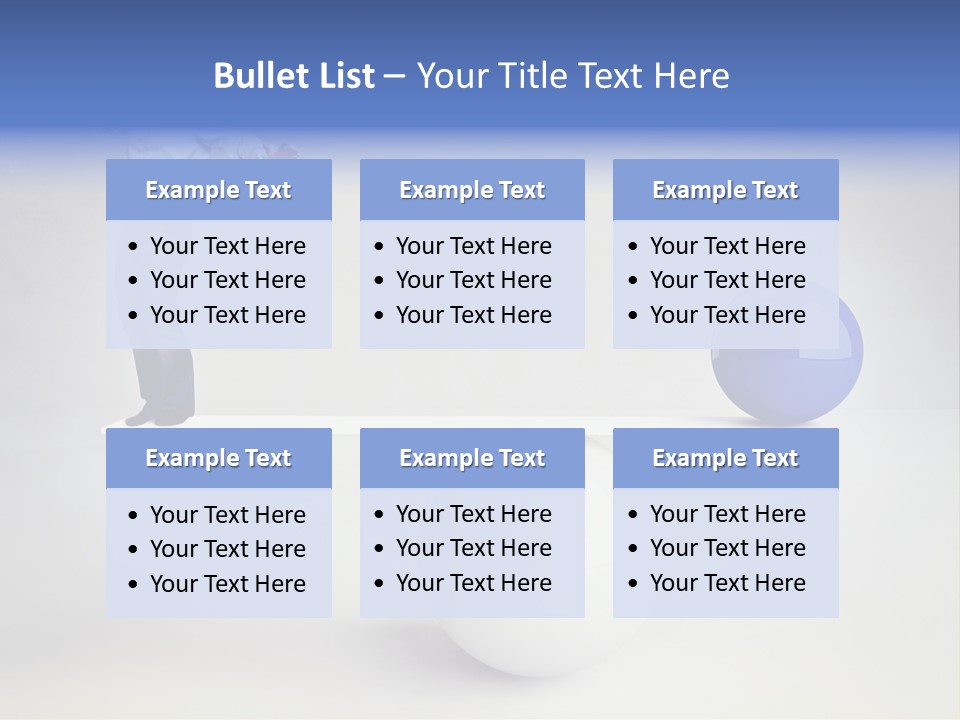 White Business Scale PowerPoint Template
