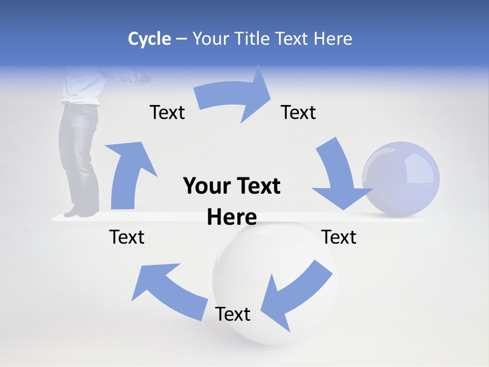 White Business Scale PowerPoint Template