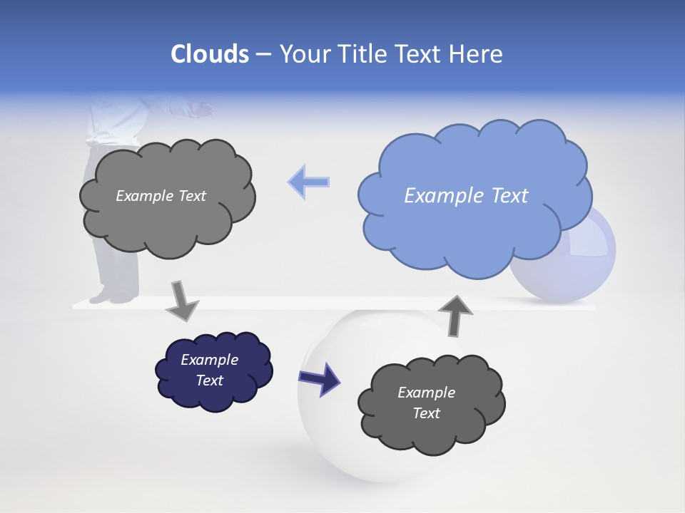 White Business Scale PowerPoint Template