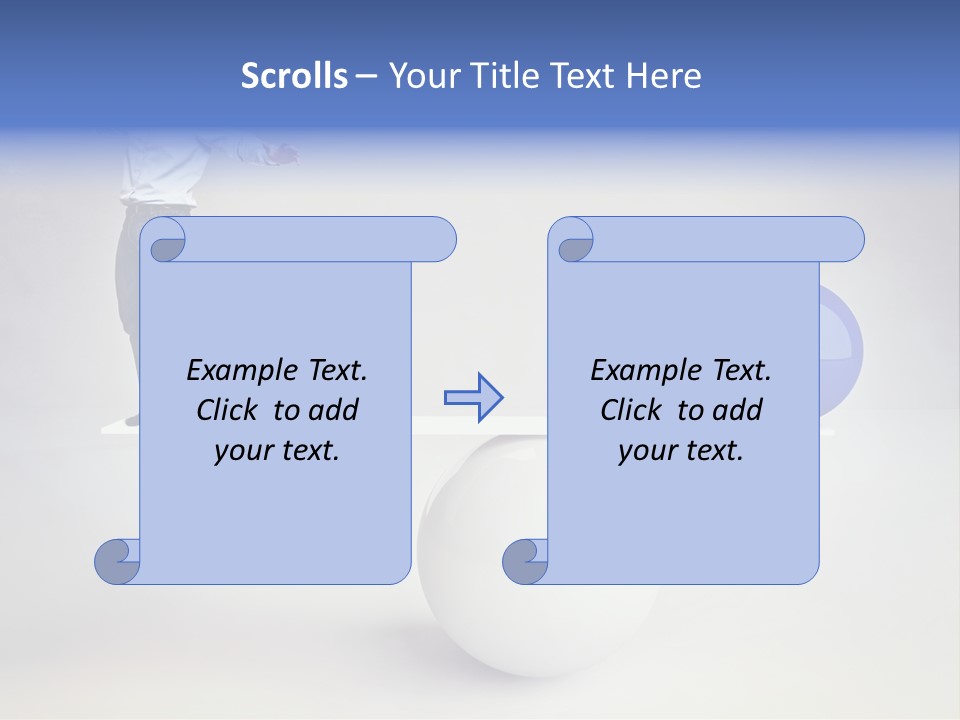White Business Scale PowerPoint Template