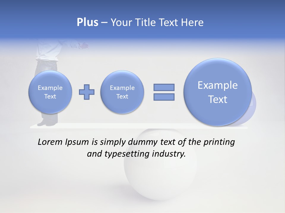White Business Scale PowerPoint Template