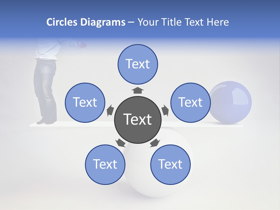 White Business Scale PowerPoint Template
