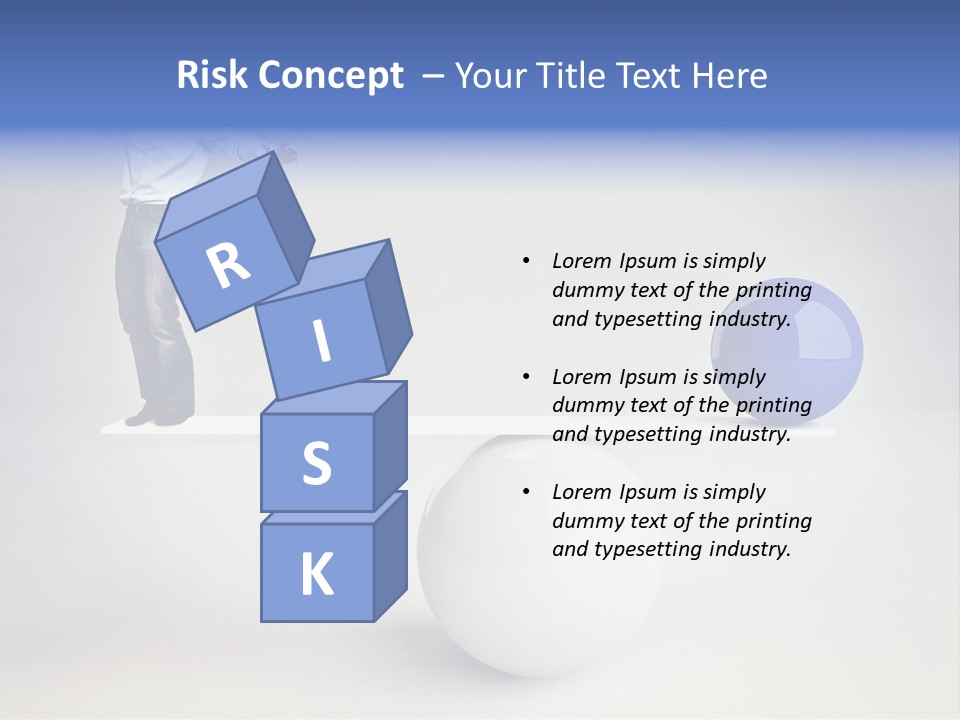 White Business Scale PowerPoint Template