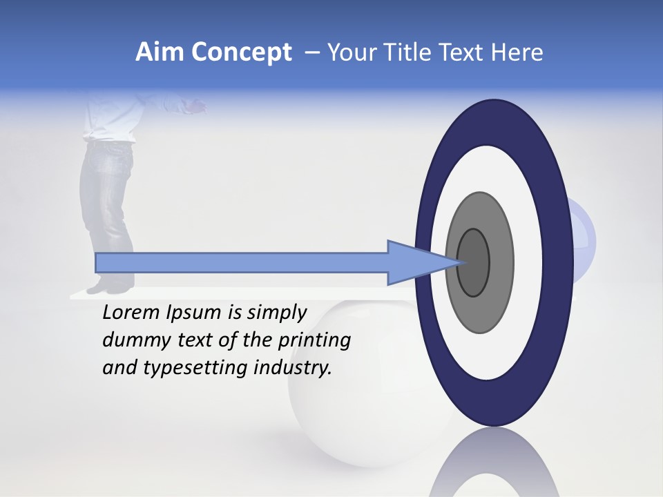 White Business Scale PowerPoint Template