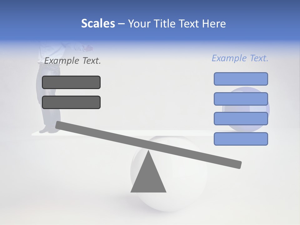 White Business Scale PowerPoint Template