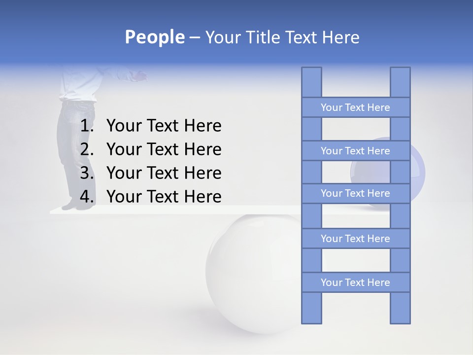 White Business Scale PowerPoint Template