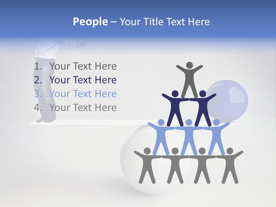 White Business Scale PowerPoint Template
