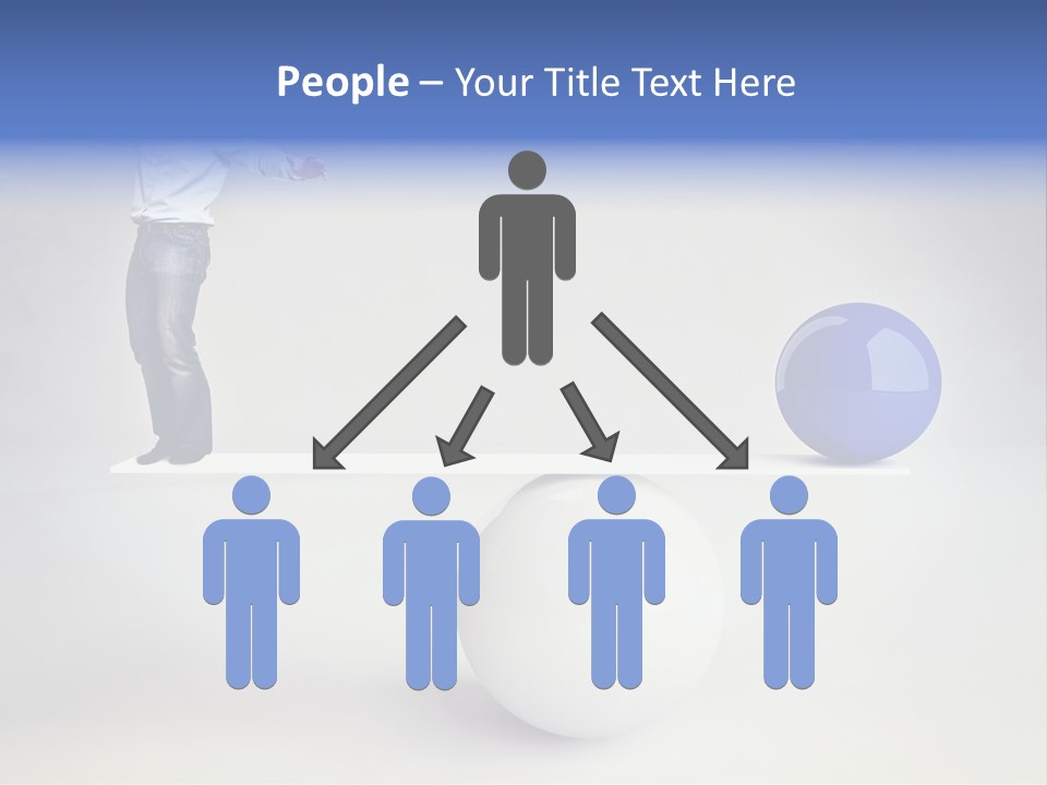 White Business Scale PowerPoint Template