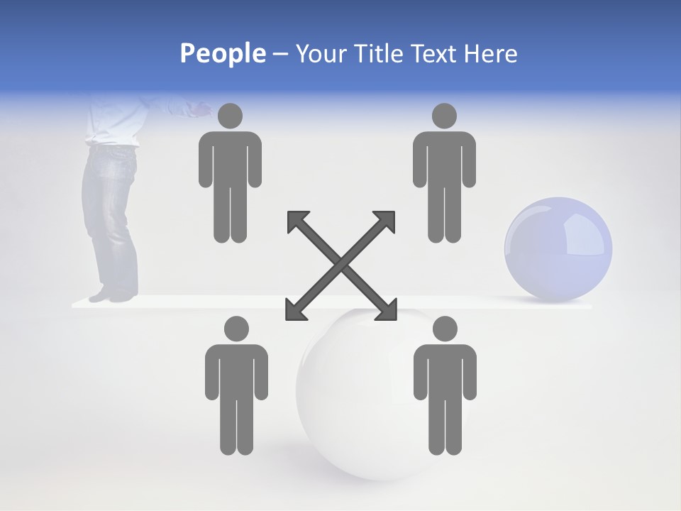 White Business Scale PowerPoint Template