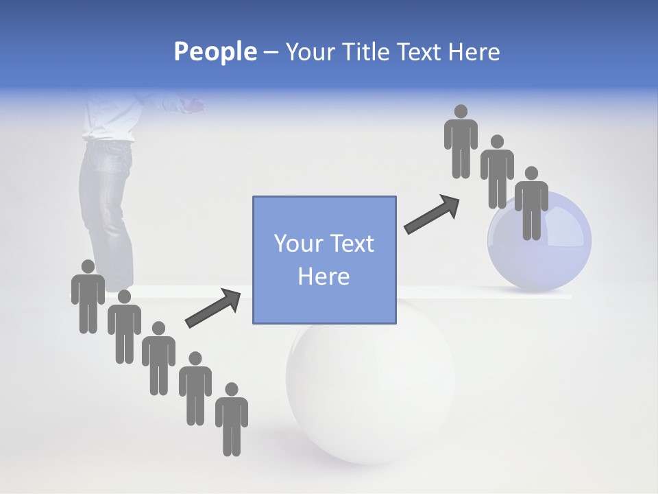 White Business Scale PowerPoint Template