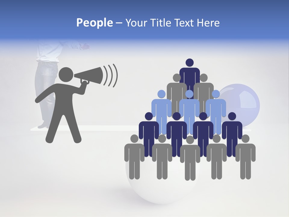 White Business Scale PowerPoint Template