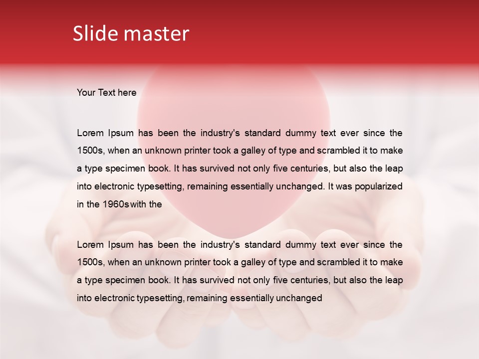 Love Hospital Giving PowerPoint Template