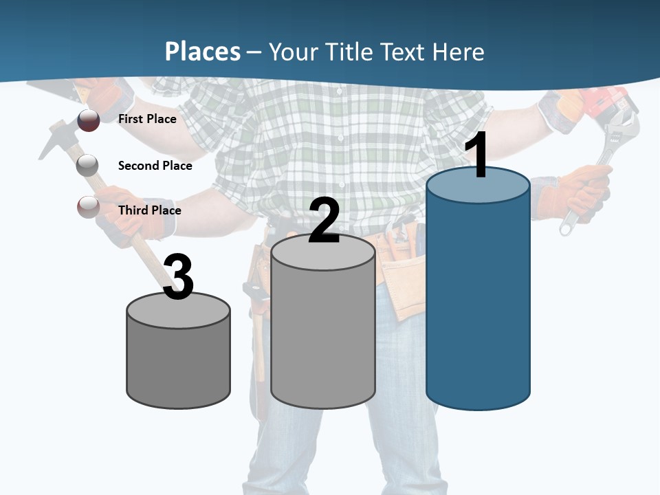 Blue Maintenance Fix PowerPoint Template