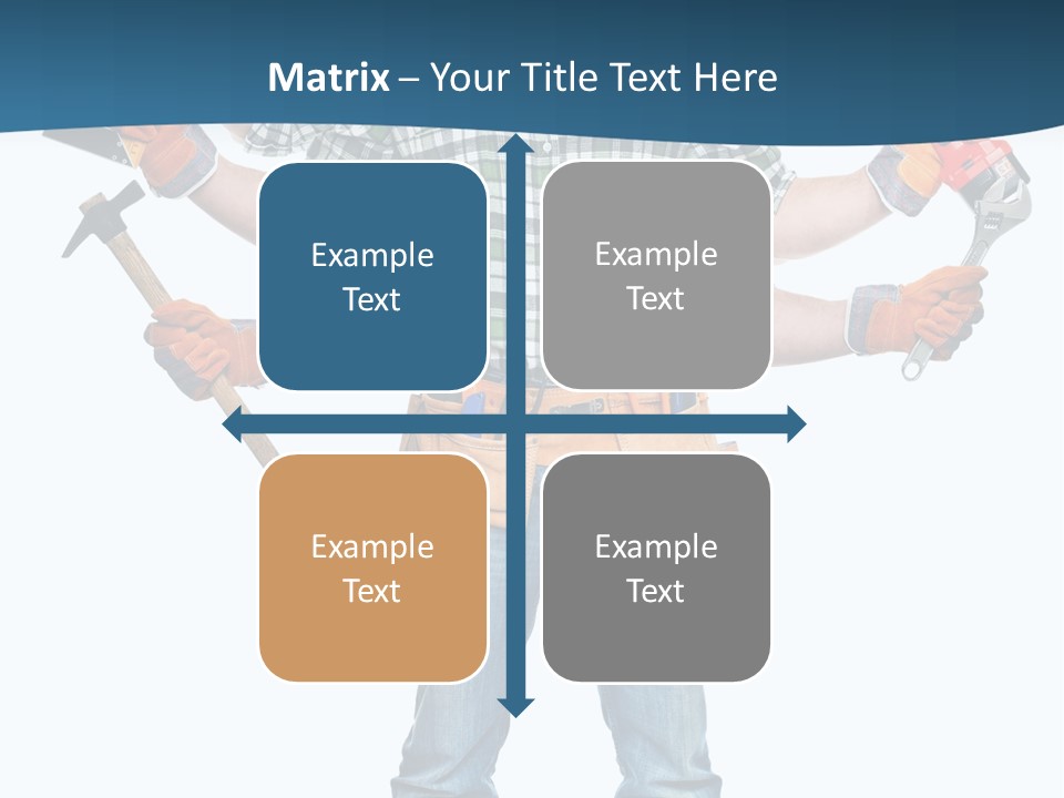 Blue Maintenance Fix PowerPoint Template