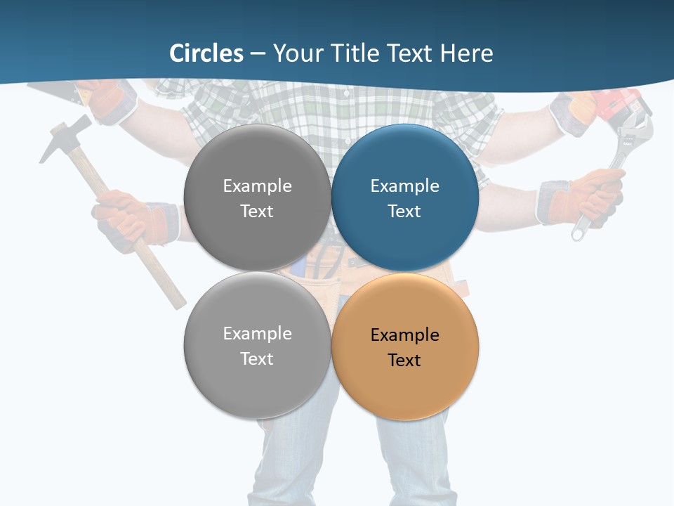 Blue Maintenance Fix PowerPoint Template