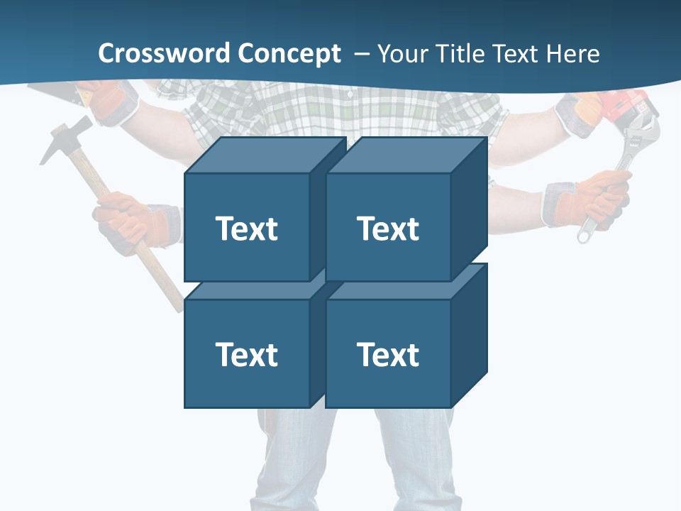 Blue Maintenance Fix PowerPoint Template
