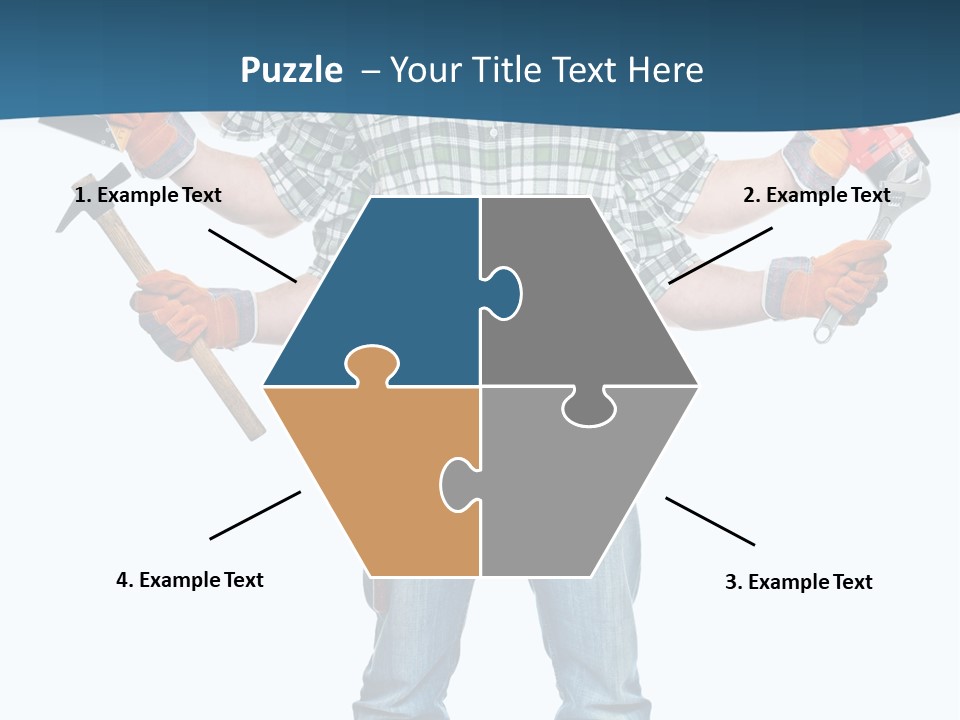 Blue Maintenance Fix PowerPoint Template
