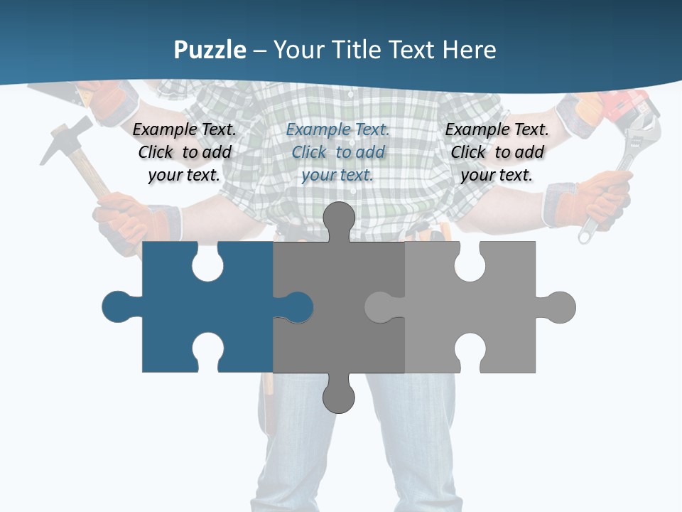 Blue Maintenance Fix PowerPoint Template
