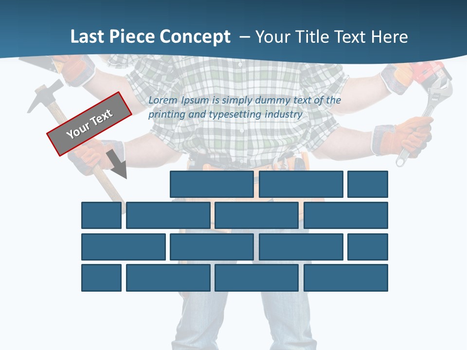Blue Maintenance Fix PowerPoint Template