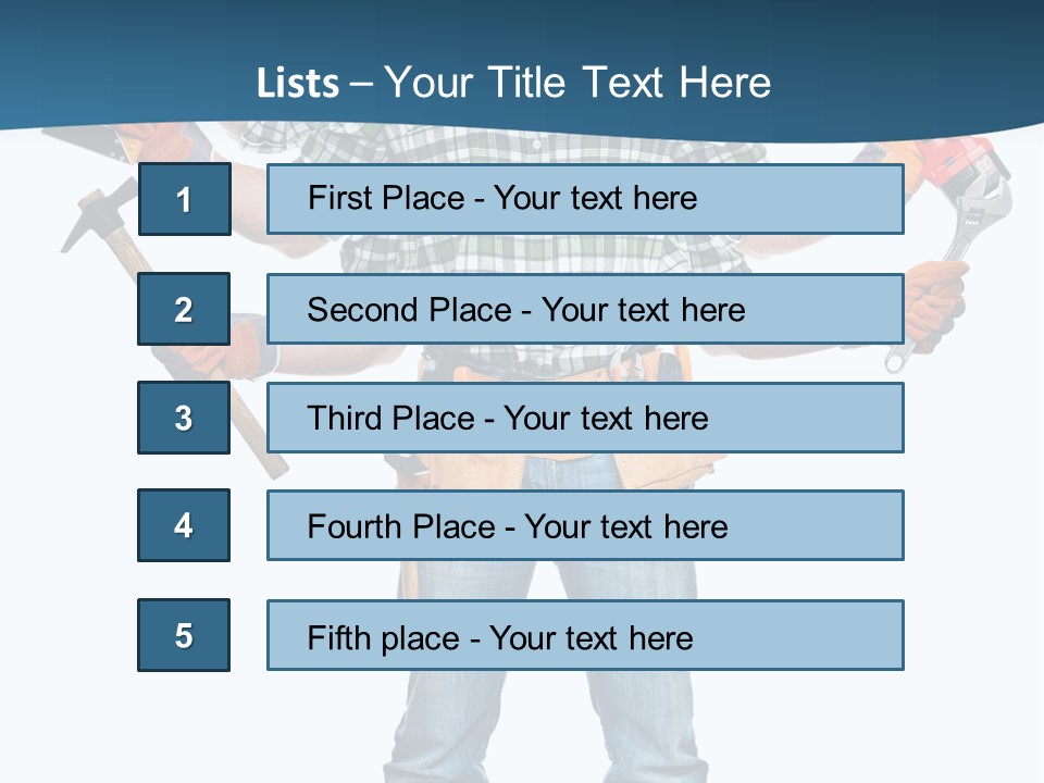 Blue Maintenance Fix PowerPoint Template