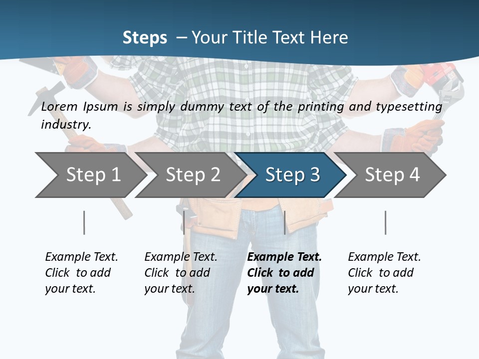 Blue Maintenance Fix PowerPoint Template
