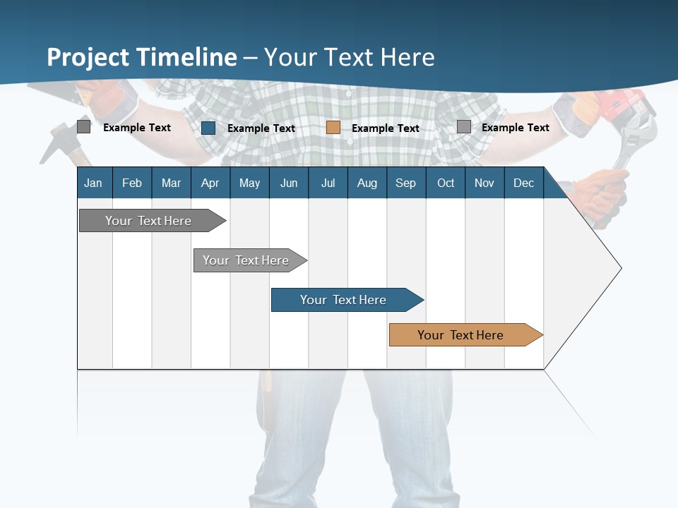 Blue Maintenance Fix PowerPoint Template