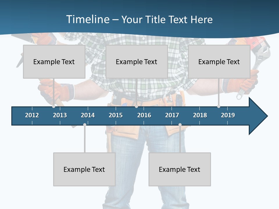 Blue Maintenance Fix PowerPoint Template