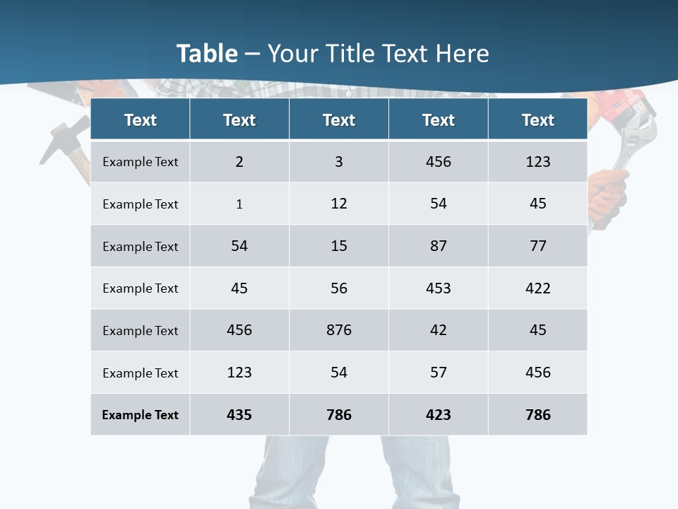 Blue Maintenance Fix PowerPoint Template
