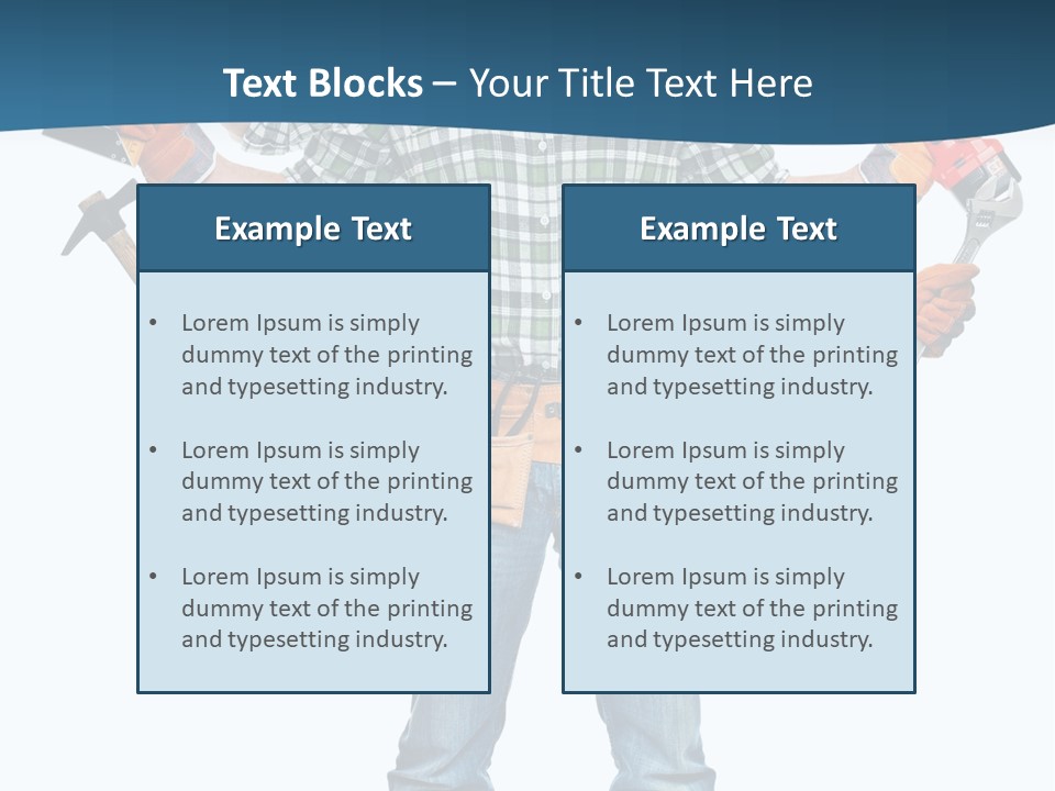 Blue Maintenance Fix PowerPoint Template