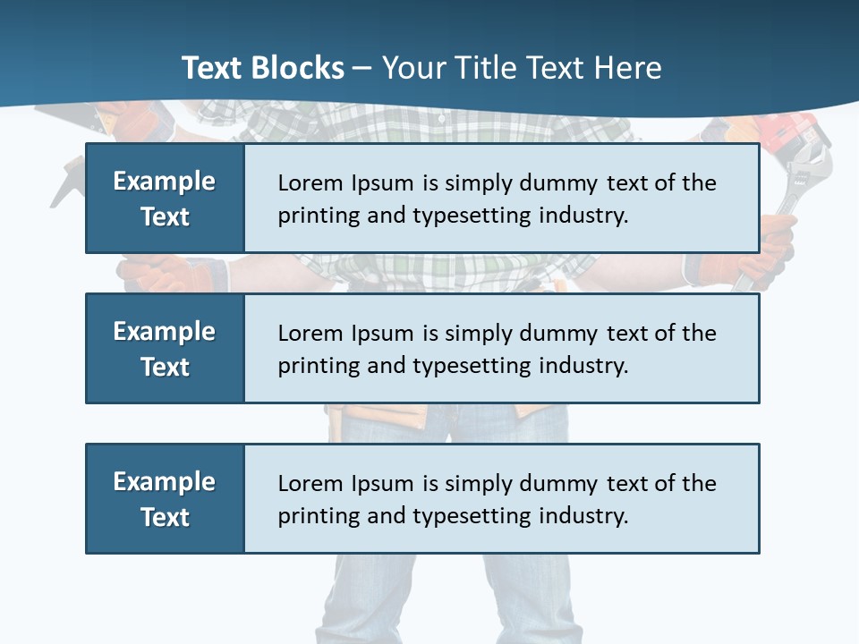 Blue Maintenance Fix PowerPoint Template
