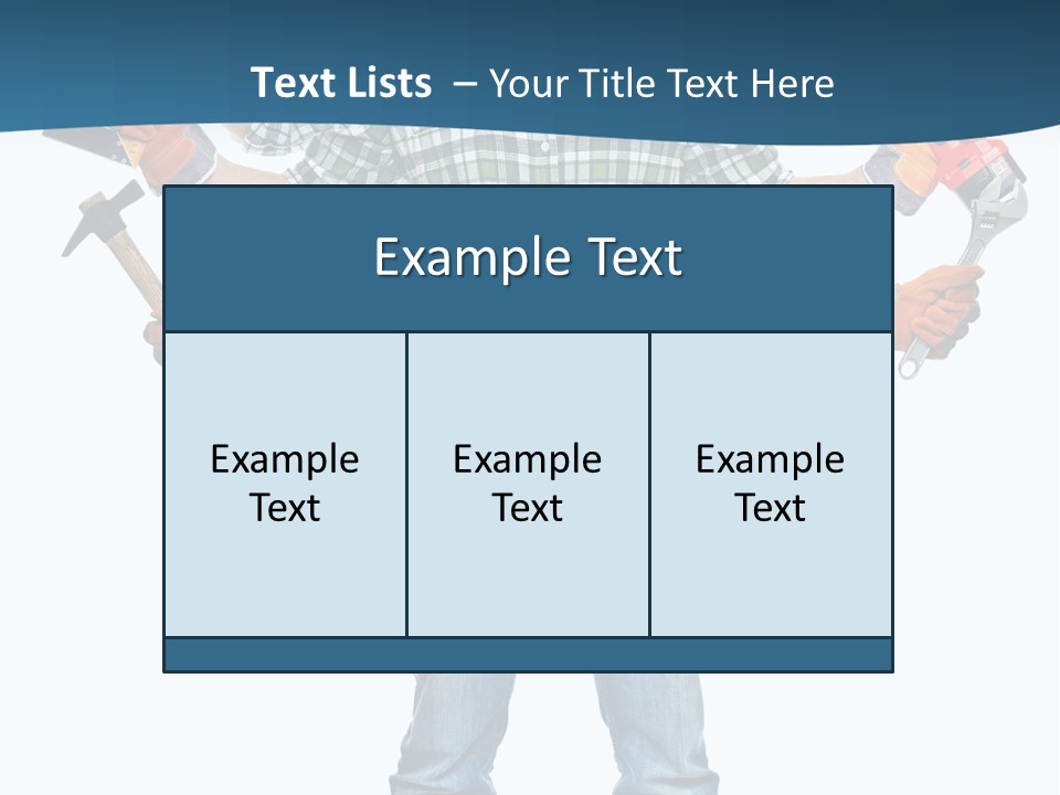 Blue Maintenance Fix PowerPoint Template