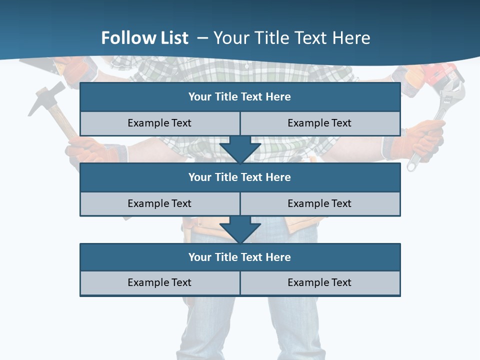 Blue Maintenance Fix PowerPoint Template