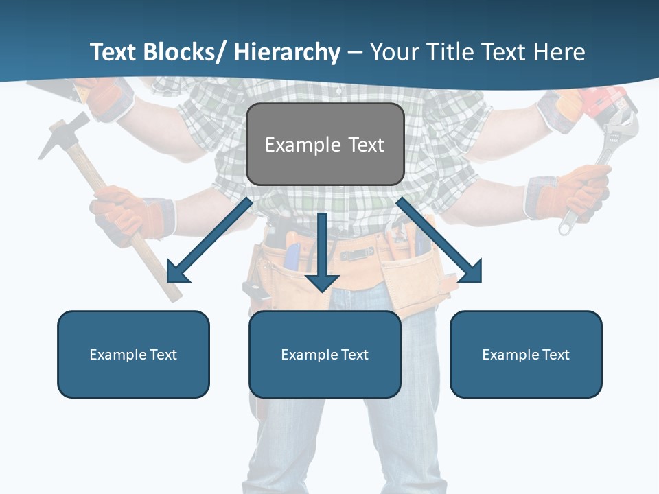 Blue Maintenance Fix PowerPoint Template