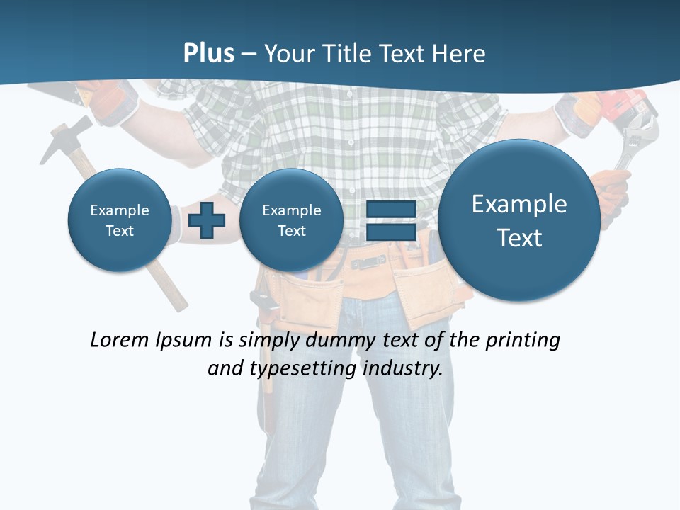 Blue Maintenance Fix PowerPoint Template