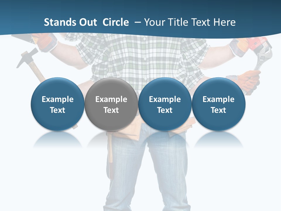 Blue Maintenance Fix PowerPoint Template